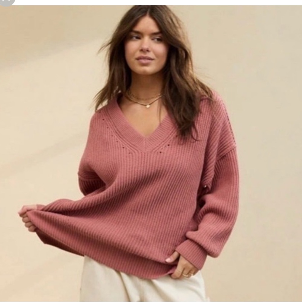 aerie Beyond Chenille V-Neck Sweater